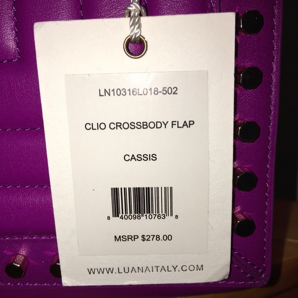 ⭐️⭐️⭐️4X HOST PICK⭐️⭐️⭐️⭐️ NWT Authentic Luana Italy Stud Cross/Clutch - Picture 10 of 16